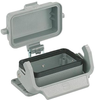 Bulkhead Housing, Size 10B, Metal; Heavy Duty Connector Type Harting - 97B2413 - Newark, An Avnet Company