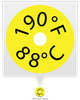 SL190F 88C TEMPERATURE SENSOR LABEL - SL190F - Telatemp Corporation