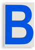ToughStripe Die-Cut Blue Letter B - 121701 - Brady Corporation