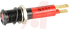 INDICATOR, 8MM, RED, 24V, BLACK BEZEL, FLAT - 70117684 - Allied Electronics, Inc.