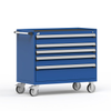 Heavy-Duty mobile cabinet (Stock) (with compartments), 5 Drawers (48