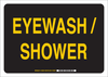 Brady B-555 Aluminum Eyewash & Shower Sign - TEXT: EYEWASH / SHOWER - 122461 - 754473-71400 - R. S. Hughes Company, Inc.