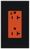 Duplex/Single Receptacle - NTR-20-IG-OR-BL - Lutron Electronics Co., Inc.