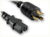 LOCKING NEMA L6-30P to IEC-60320-C15 HOME // Power Cords // High Voltage Power Cords // Locking Blade Power Cords - 5106.108S - Quail Electronics