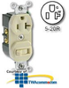 Leviton Single-Pole Switch/Receptacle -- 5335 - Image