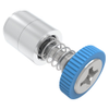 Captive Screw, M3 X 0.5, Press-in, Phillips Recess, Knurled Blue Knob - 52-31-53-4-008 - Southco