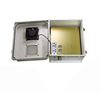 14x12x07 Fiberglass Reinf Polyester FRP Weatherproof Outdoor IP24 NEMA 3R Enclosure, 240 VAC UNIV. Outlet MNT PLT, MECH Thermostat Fan Gray - TEF141207-E0F - Transtector Systems, Inc.