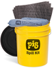 PIG® Spill Kit in 5-Gallon High-Visibility Economy Container - KIT2200 - New Pig Corporation