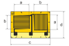 Strain gauge 0.6/120 XY71 -- 1-XY71-0.6/120 - Image