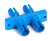 Fiber Optic Coupling, ST-ST, Rectangular Mounting, Multimode, Duplex, Bronze Sleeve, Plastic Flange - FOT112 - Visual Sound, Inc.