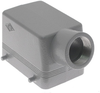 Standard, Rectangular Hood, size 66.4, 4 Pegs, Side M32 cable entry - MHO-50.32 - Mencom Corporation