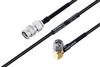 MIL-DTL-17 SMA Male to SMA Male Right Angle Cable 24 Inch Length Using M17/119-RG174 Coax - PE3M0106-24 - Pasternack