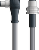 DN4110090S01 - LAPP UNITRONIC® DeviceNet Cordsets 15 & 18 AWG / 1 + 1 pair Bus - Gray PVC - M12 Male 90 deg / M12 Male Bulkhead connectors - 1m - OLFDN4110090S01 - Lapp Tannehill