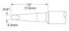 OKi SSC-739A Hoof Drag Tip 2.3 mm x 17.8 mm - SSC-739A - Ellsworth Adhesives