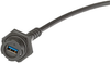 Usb Cable, 3.0 A Rcpt-Plug, 152Mm, Black; Connector A Molex - 56Y2130 - Newark, An Avnet Company