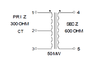 Miniature Impedance Matching Transformers - Red Spec -- SP-49 - Image