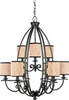 GRY5009SN Large Chandeliers-Drum Shade - 368364 - Capital Lighting, Inc.