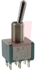 Switch, Toggle, Miniature, PANEL MOUNT,DPDT, ON-NONE-(ON) - 70152470 - Allied Electronics, Inc.