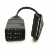 OBDII 16P J1962 Female to Chevy Interface 16P Male plastic overmolding connector - QLC16033 - QL-Custom Technology Limited