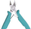 Excelta Five Star Tapered Diagonal Semi-Flush Carbon Steel Semi-Flush Cutting Plier 7243E - 5 in Length - Foam Cushion Grip - EXCELTA 7243E - R. S. Hughes Company, Inc.