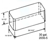 30 Gallon Marine Holding Tank - S-H2030-5 - Plastic-Mart