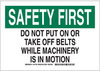 Machine & Operational Sign - 127747 - Brady Corporation