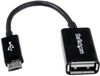 18 Micro Usb Otg (On The Go) To Usb Cable; Connector A Startech - 52Y3666 - Newark, An Avnet Company