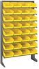 Sloped Rack, 8Shelves, 32Bins, Yellow; Shelving Unit Type Quantum Storage - 44AC6518 - Newark, An Avnet Company