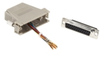 DB25 Modular Adapter Kit (Unassembled), Female to RJ-45, 8-Wire, Gray - FA4525F-GY - Visual Sound, Inc.