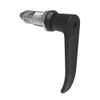 Quarter-Turn Cam Latch, 8 mm Hex Tool Access, L-Handle, Without Cam, Sealed, Zinc Alloy, Powder Coat, Black - E5-9A-1015-UU2 - Southco
