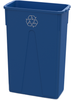 23 Gallon Recycling Slim Containers & Lids - 65816 - U.S. Plastic Corporation