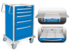 5 Drawer Tall Lightweight Aluminum Crash Cart -- UTBLA-33669-ELB