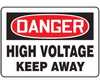 MELC040VP - Safety Sign, Danger - High Voltage Keep Away, 10