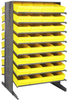 2 Side Sloped Rack, 16Shelves, 64Bin/yel; Shelving Unit Type Quantum Storage - 44AC6416 - Newark, An Avnet Company