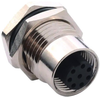 Sensor Conn, M12, 8Pos, Rcpt, Panel; Product Range Norcomp - 62AJ7486 - Newark, An Avnet Company