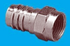F-59ALH for RG-6 Quad with Attached 1/2in Crimp Ring - 25-7036 - Visual Sound, Inc.