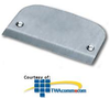 Hubbell Blank Faceplate for Metal Lo-Con Pedestal Fitting - HPWSS309B - TelephoneStuff.com