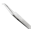 Excelta Three Star Utility Tweezers 5C-SA - Stainless Steel Angled Tapered Ultra Fine Tip - 0.01 in Tip Width - 4 1/2 in Length - 0.01 in Thick - EXCELTA 5C-SA - R. S. Hughes Company, Inc.