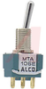 Switch, Toggle; Panel Mnt; 6 A; 125 VAC; SPDT; On-Off-On; Solder/QC - 70156115 - Allied Electronics, Inc.