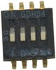 Switch, Dip, 4 Position, Spst, Recessed Rocker; No. Of Circuits Alcoswitch Te Connectivity - 25AC9654 - Newark, An Avnet Company