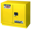 Justrite 23 gal Yellow Hazardous Material Storage Cabinet - 36 in Width - 35 3/4 in Height - Floor Standing - 697841-12072 - 697841-12072 - R. S. Hughes Company, Inc.
