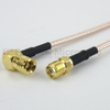 SMA Female to RA SMB Plug Cable RG-316 Coax in 36 Inch - FMC1326315-36 - Fairview Microwave Inc.