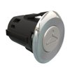 Point Coat Hook, Snap-in, Oval Perpendicular Chrome Flange, Satin Hook - MP-07-112-12-2 - Southco
