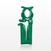 Open Jaw Slide Clamp with Tubing Holder, Green -- 12101
