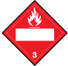Brady B-120 Fiberglass Reinforced Polyester Square Red Truck Placards Sign - TEXT: FLAMMABLE 3 - 60409 - 754476-60409 - R. S. Hughes Company, Inc.