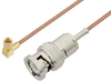 BNC Male to SSMC Plug Right Angle Cable 18 Inch Length Using RG178 Coax - PE3C4466-18 - Pasternack