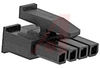 Connector, Soft Shell; Nylon; Receptacle; Black; 4; Single; 0.118 in.; UL 94V-0 - 70082722 - Allied Electronics, Inc.