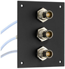 3 JACK PANEL INSERT BULKHEAD REAR MOUNT TRB 3 LUG NON ISOLATED BEND RELIEF SPRING JACK WITH M17/176-00002 LEAD 12