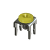 Low Profile PC Mount w/Yellow Screw-Assembled - 7775-7 - Keystone Electronics Corp.