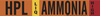 Brady B-946 Orange Pressure Sensitive Vinyl Pipe Marker - Printed Msg = HPL VAP Ammonia High with Right Arrow - 145863 - 754473-54651 - R. S. Hughes Company, Inc.